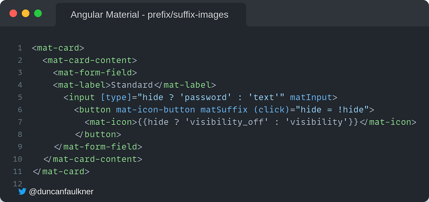 An Introduction to Angular Material Form-Fields | by Duncan Faulkner |  ngconf | Medium