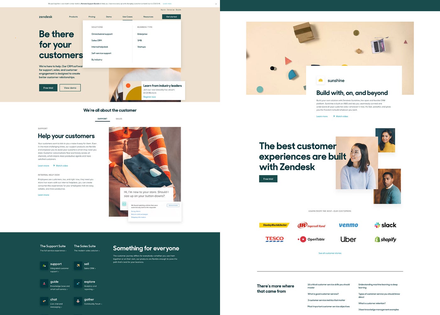 Official website of Zendesk.com