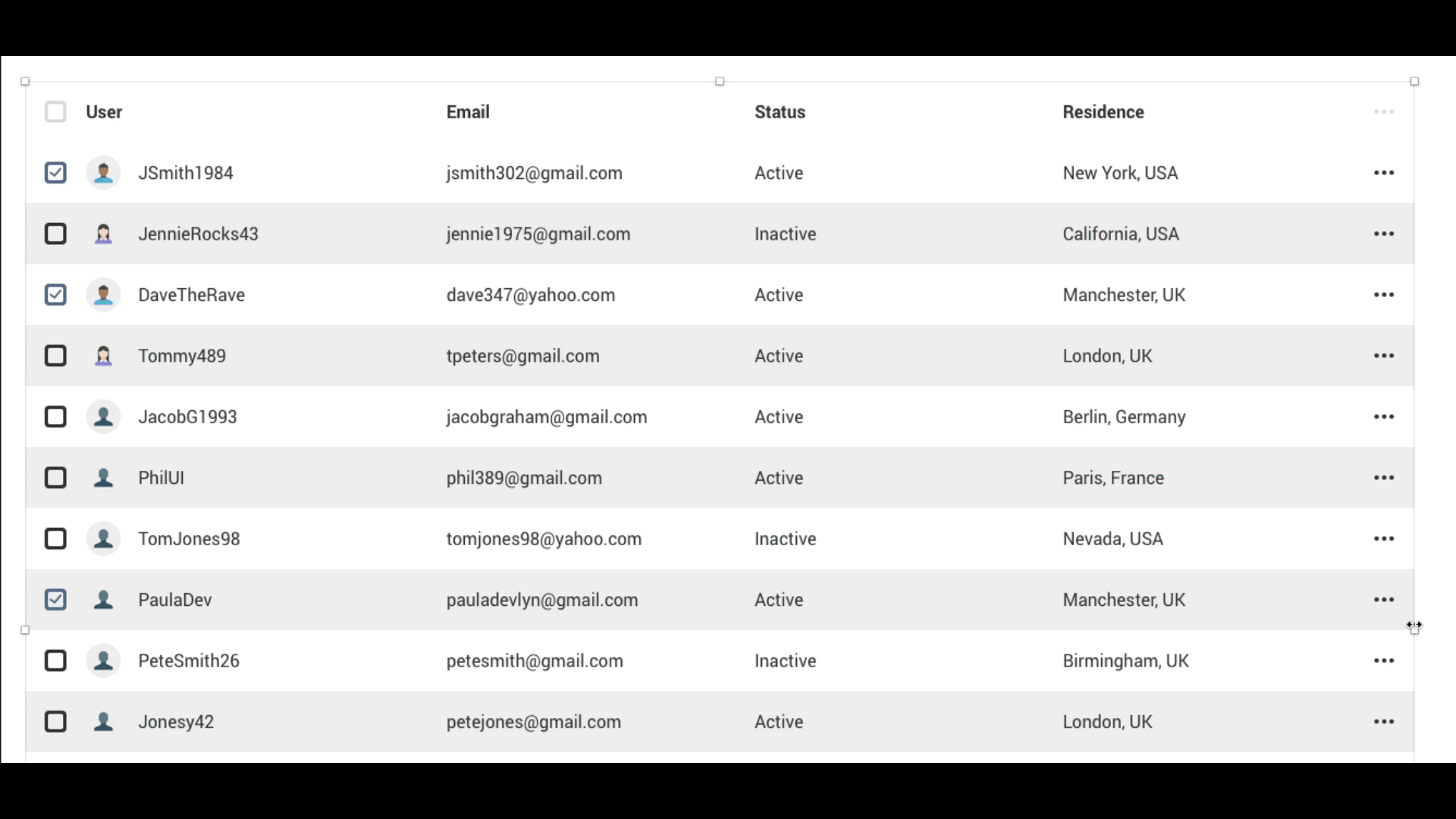 Creating Responsive Components for your Design System: Data Tables | by ...