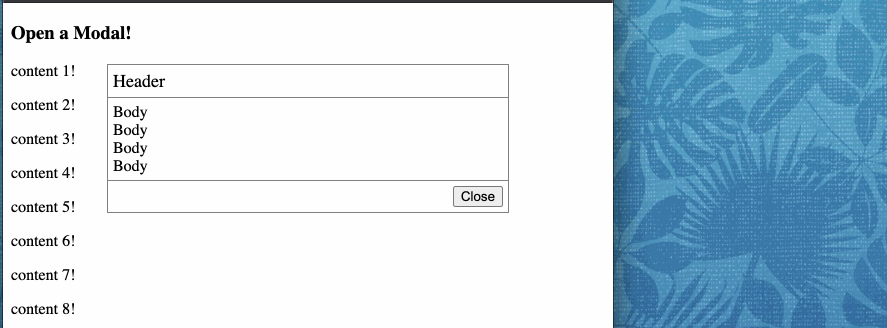 Ui 04 Modal Implementation Using Position Z Index By Brian Shen Medium