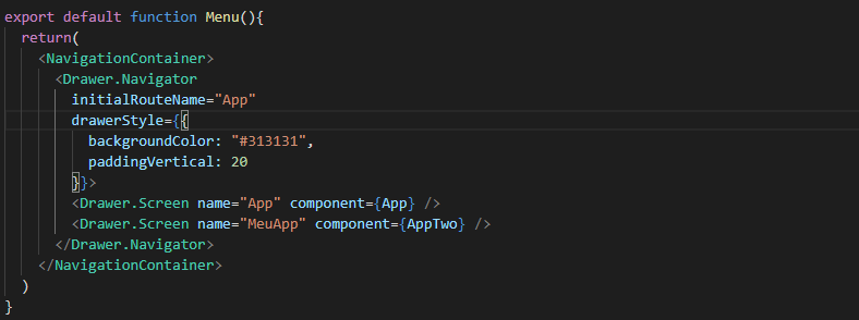React native: Menu Lateral. O menu lateral é um dos tipos de menus ...