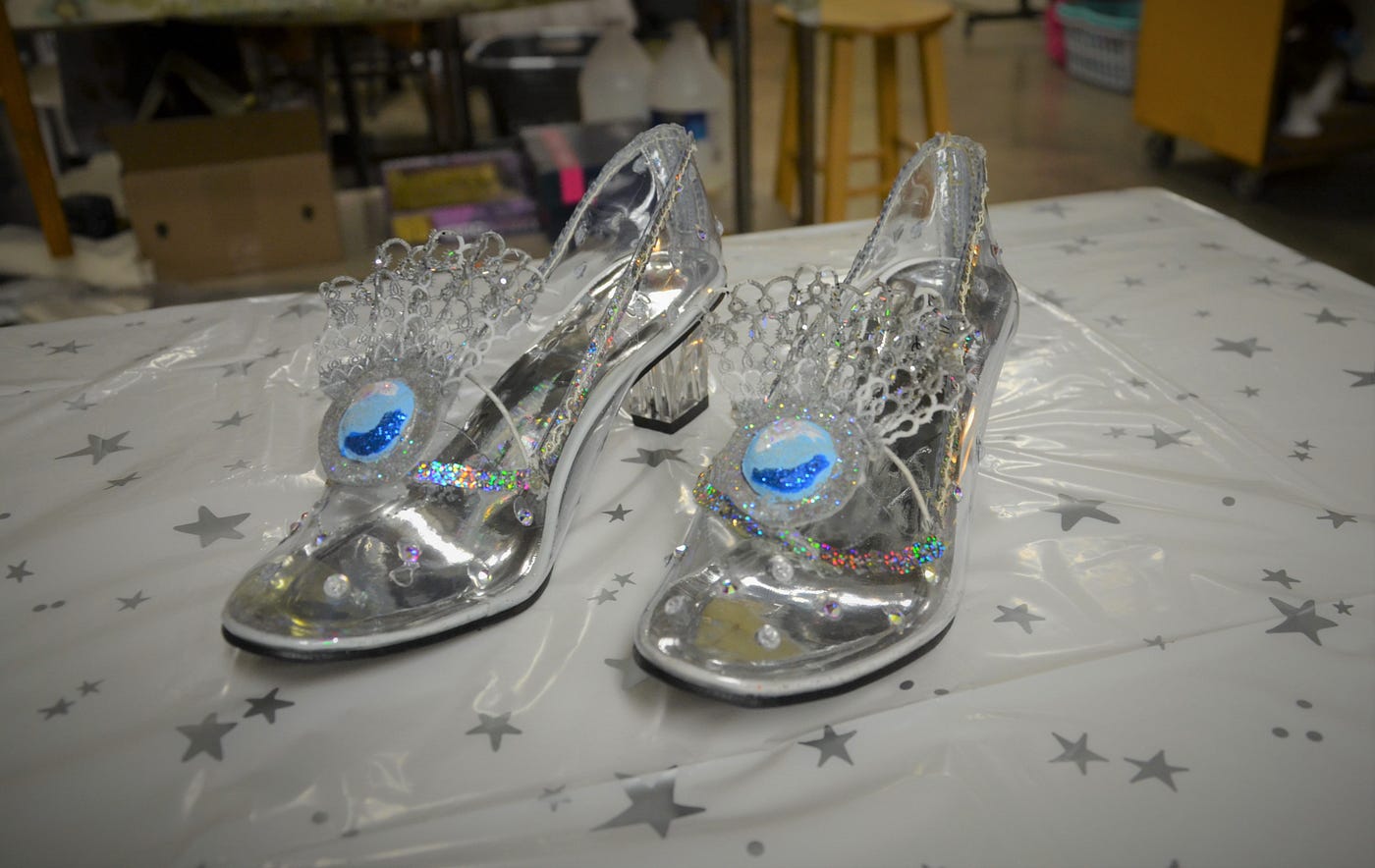 cinderella glass slippers for kids