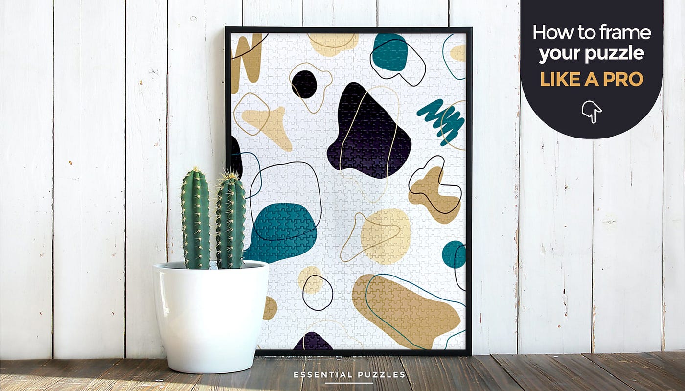 How to frame your puzzle like a pro in 4 simple steps (No glue required