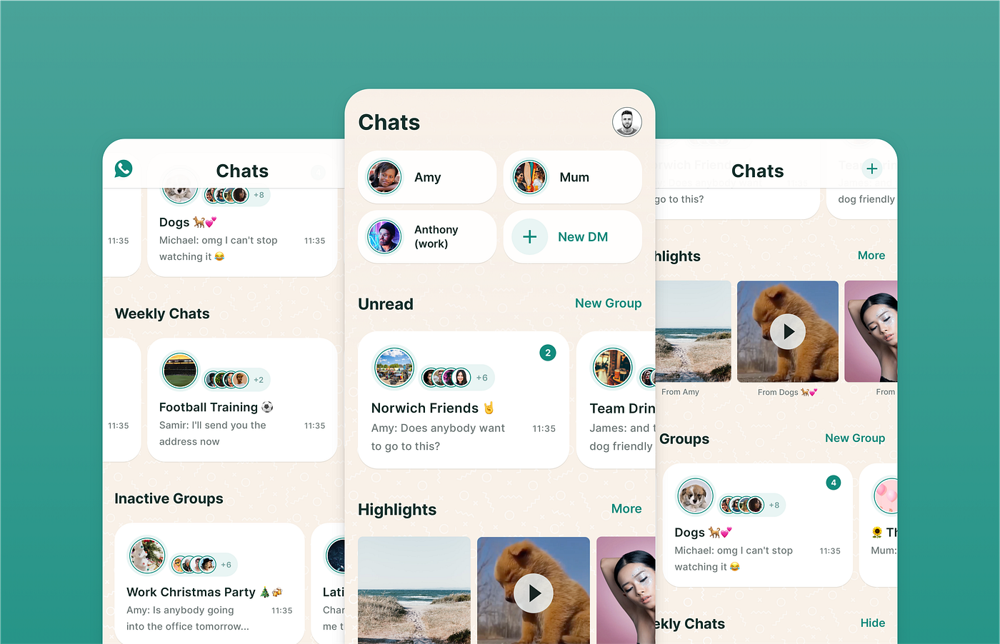 How I redesigned WhatsApp (and why I love Spotify) | by Sam Cuthell |  Bootcamp