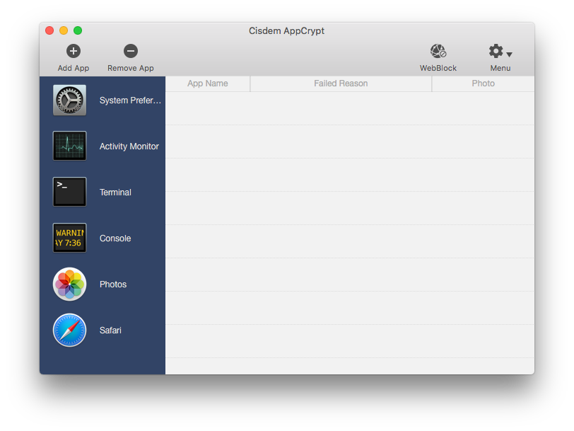 disable password request for removing app on mac