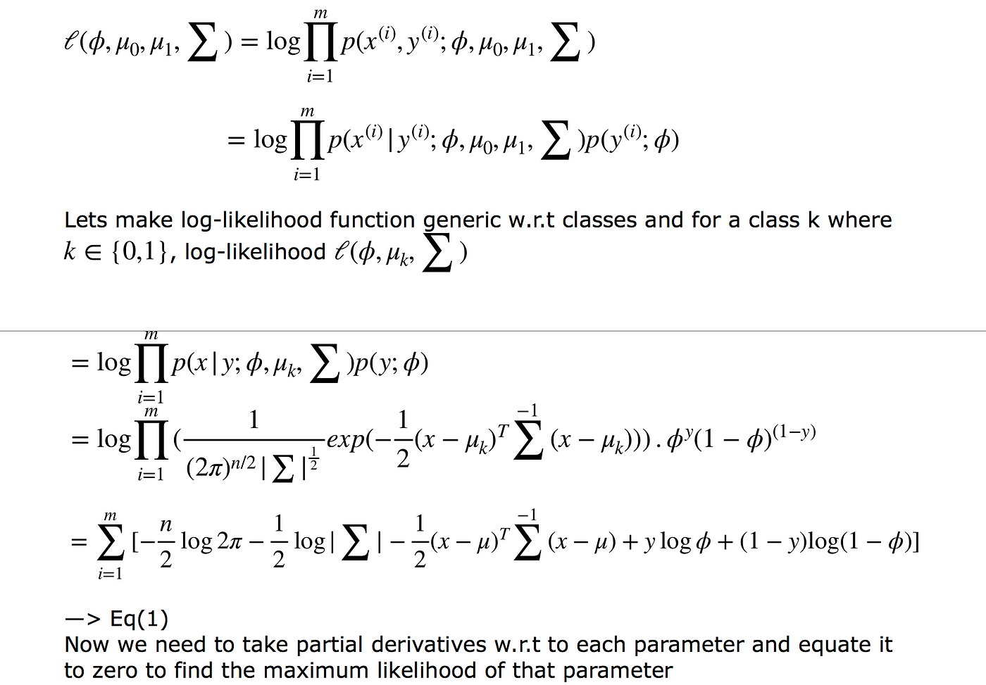 Gaussian Discriminant Analysis An Example Of Generative Learning Algorithms By Parag Radke Towards Data Science