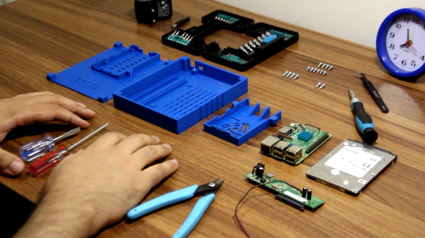 Customer 3d printed case for Raspberry Pi Network Attached Storage