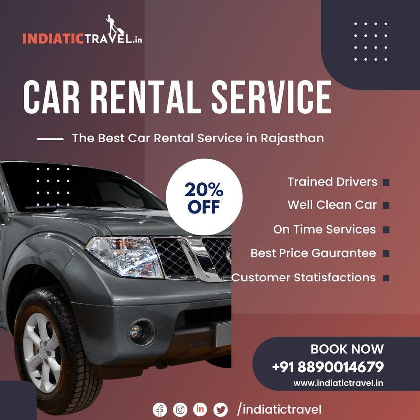 car rental services Rajasthan