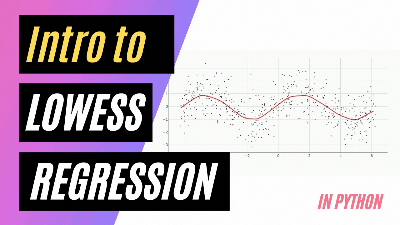 Lowess Regression In Python How To Discover Clear Patterns In Your Data By Saul Dobilas Towards Data Science