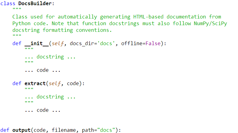 Auto-Docs for Python. Documenting code is boring, so why… | by James Briggs  | Towards Data Science