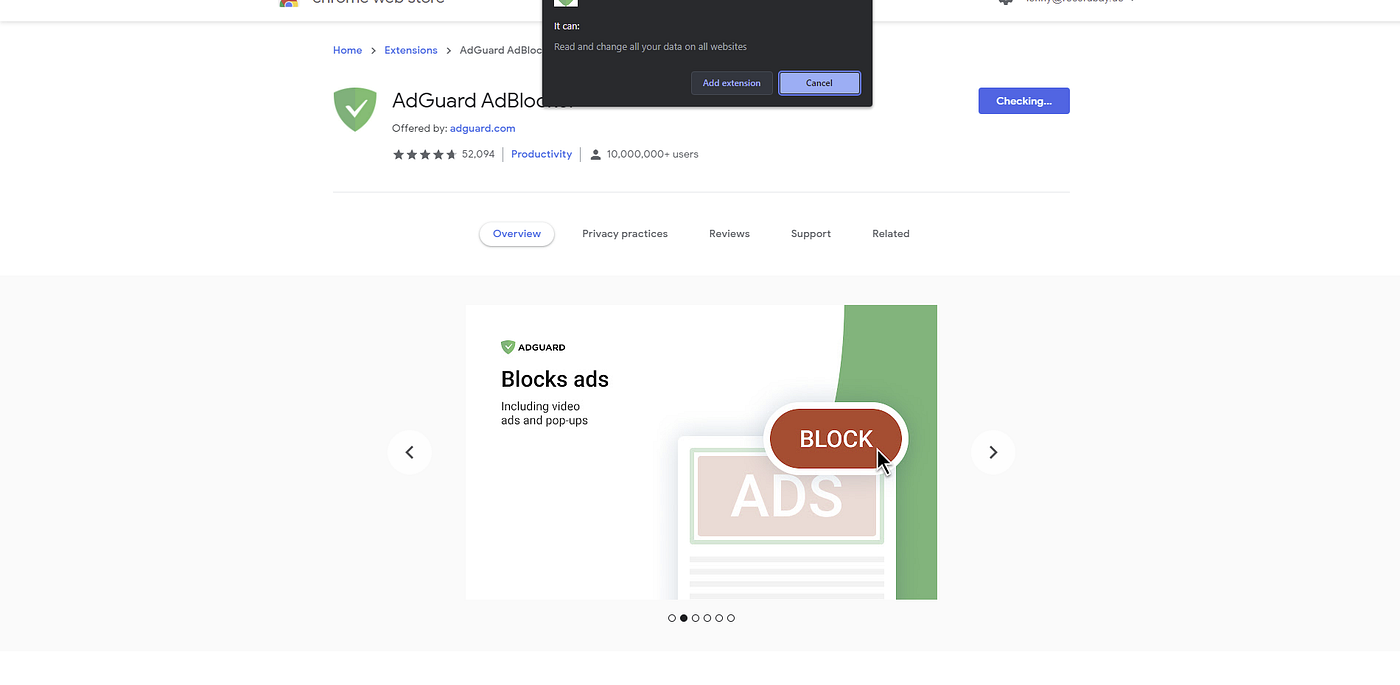 adguard addon chrome
