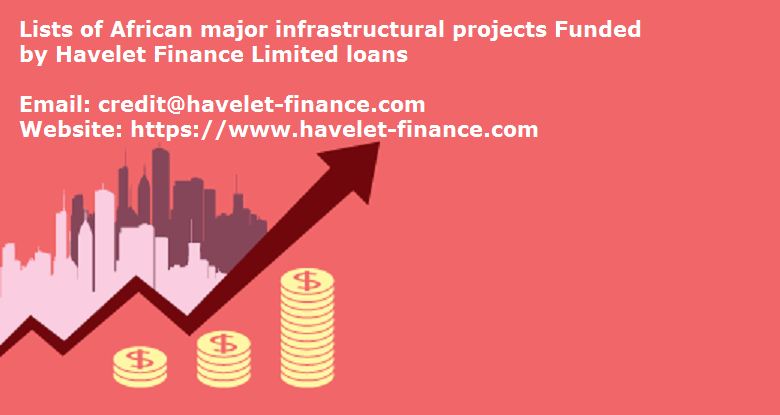 Lists of African major infrastructural projects Funded by Havelet Finance Limited loans