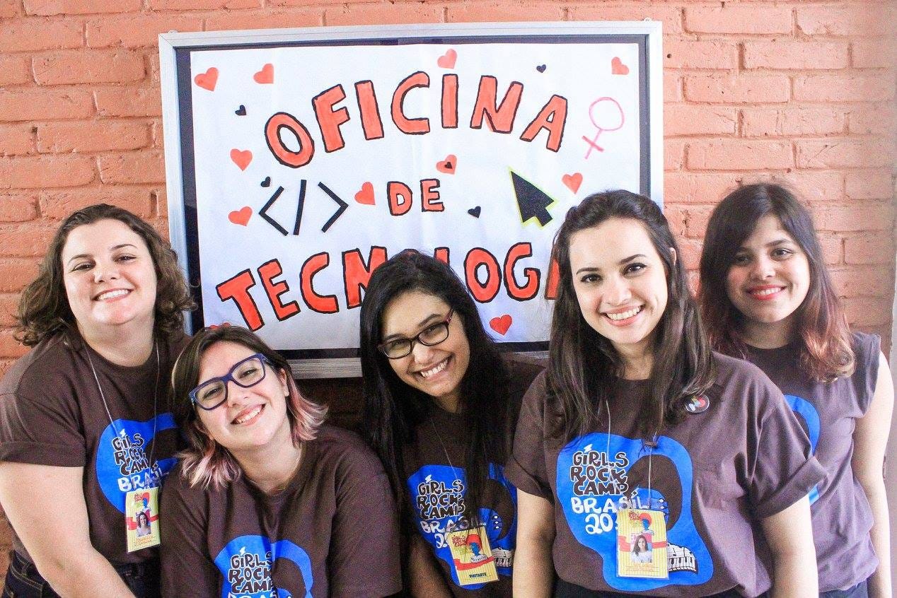 Ensinando HTML/CSS para 90 meninas de 7 a 17 anos no Girls Rock Camp ...