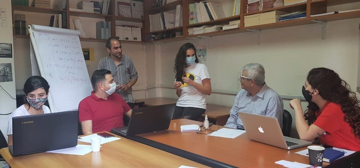 The Arab Resource Collective (ARC) MOCEP research team, Beirut, Lebanon. Photo: Courtesy ARC.
