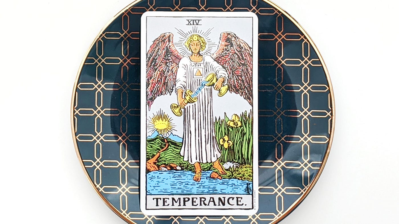 Temperance: All in Moderation. The phrase “everything in moderation”… | by  Tarot Stories | Medium