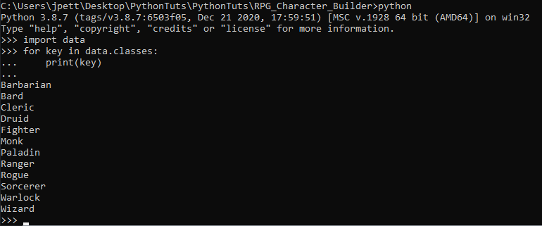 Let S Build A Random Character Generator In Python By Harold J Petty Python In Plain English