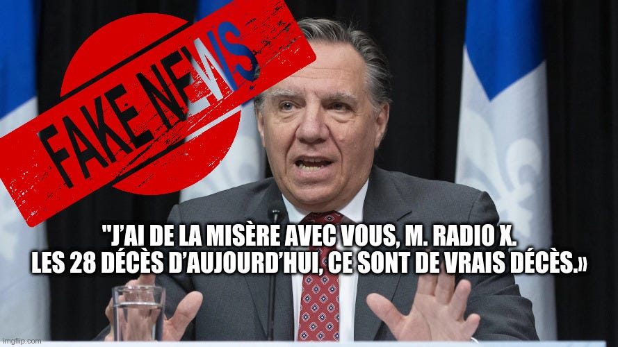 [miseàjour] “Fake news” COVID19 les titres de La Presse rapportent 70 plus de décès que l