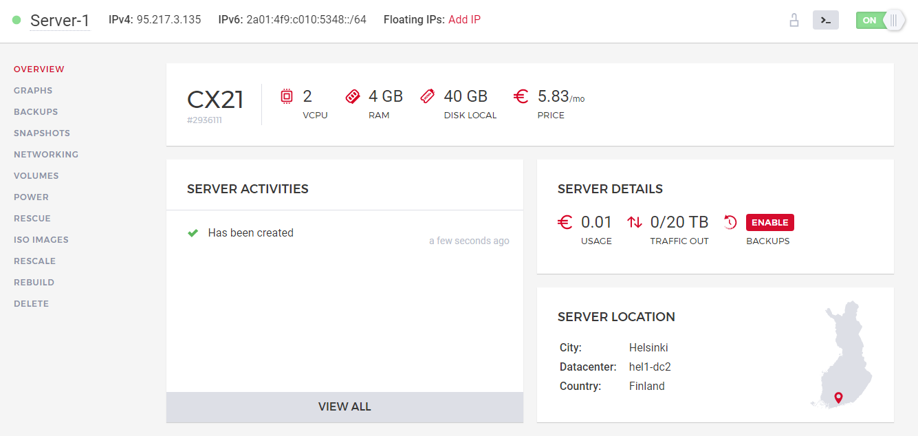 How to run a VPS on Hetzner and manage it remotely using Termius | by  Iruwen | Medium