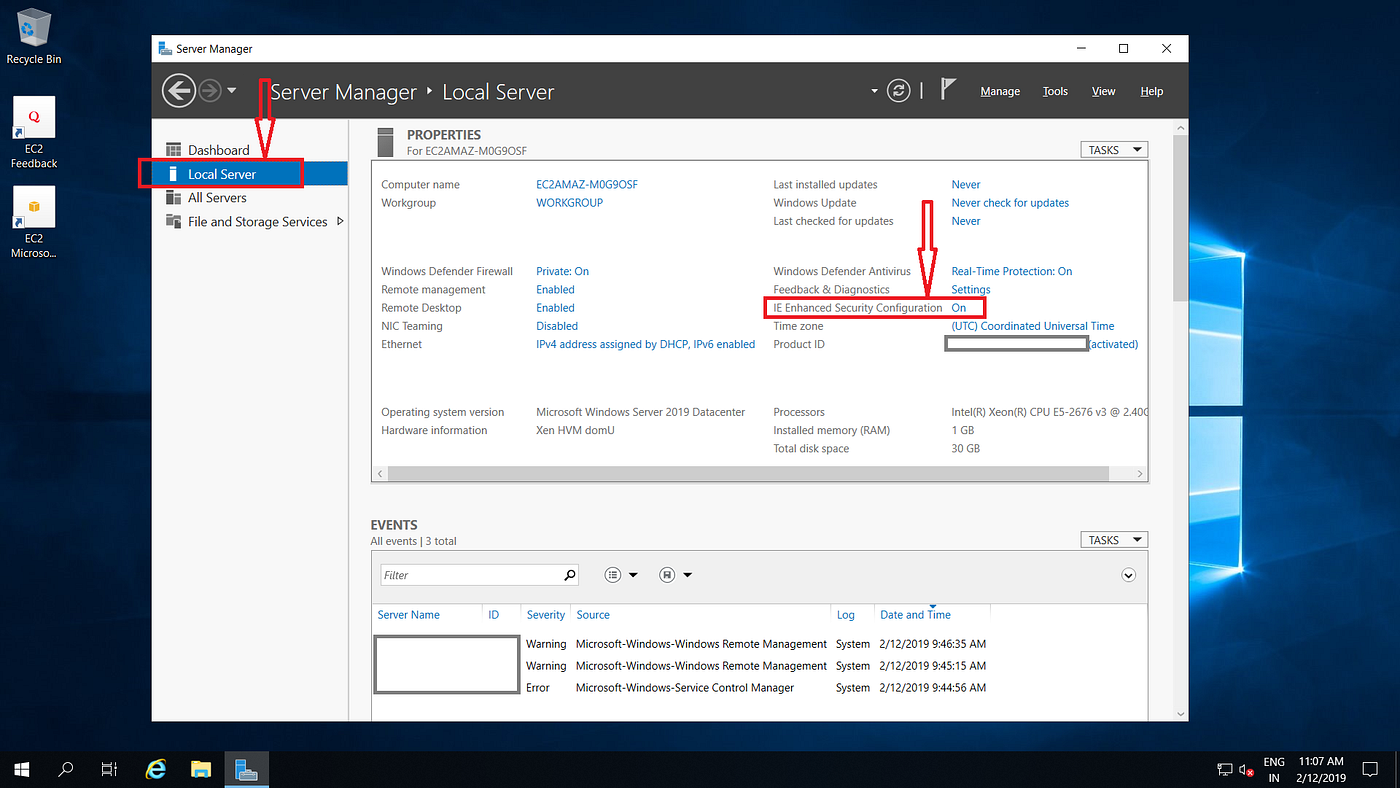 Disable Internet Explorer Enhanced Security Configuration in Windows Server  2019 | by Sumit | Tensult Blogs | Medium