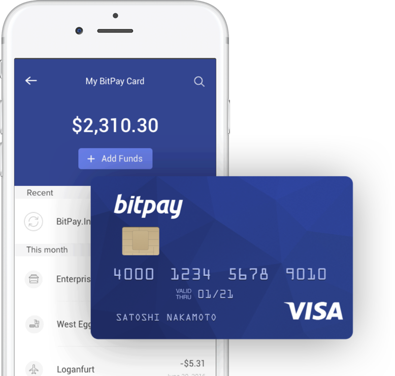Bitcoin Payments Leader BitPay Releases Prepaid Visa® USD, GBP, and EUR