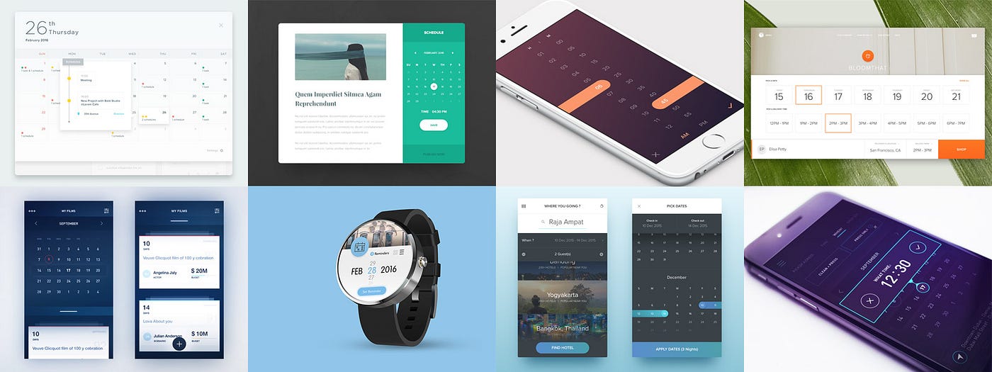 Date Picker Design Inspiration Via Muzli By Muzli Muzli Design Inspiration