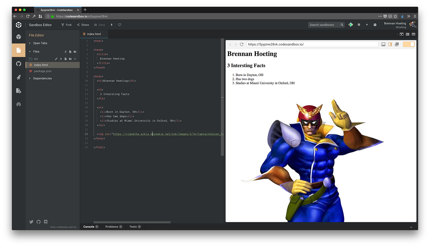 How to build a webpage with HTML. In this tutorial we will use the ...