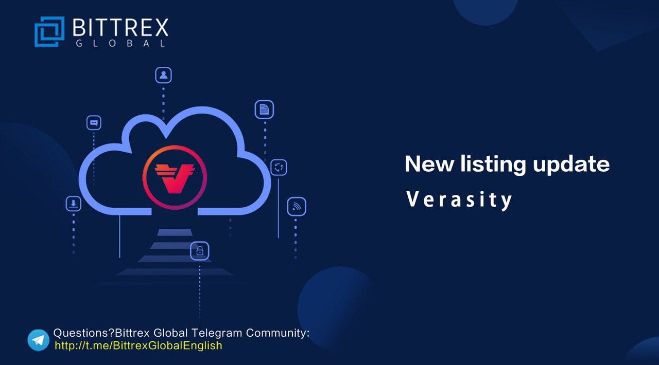 New token listing: Verasity (VRA) | by Bittrex Global Team | Bittrex Global  | Medium