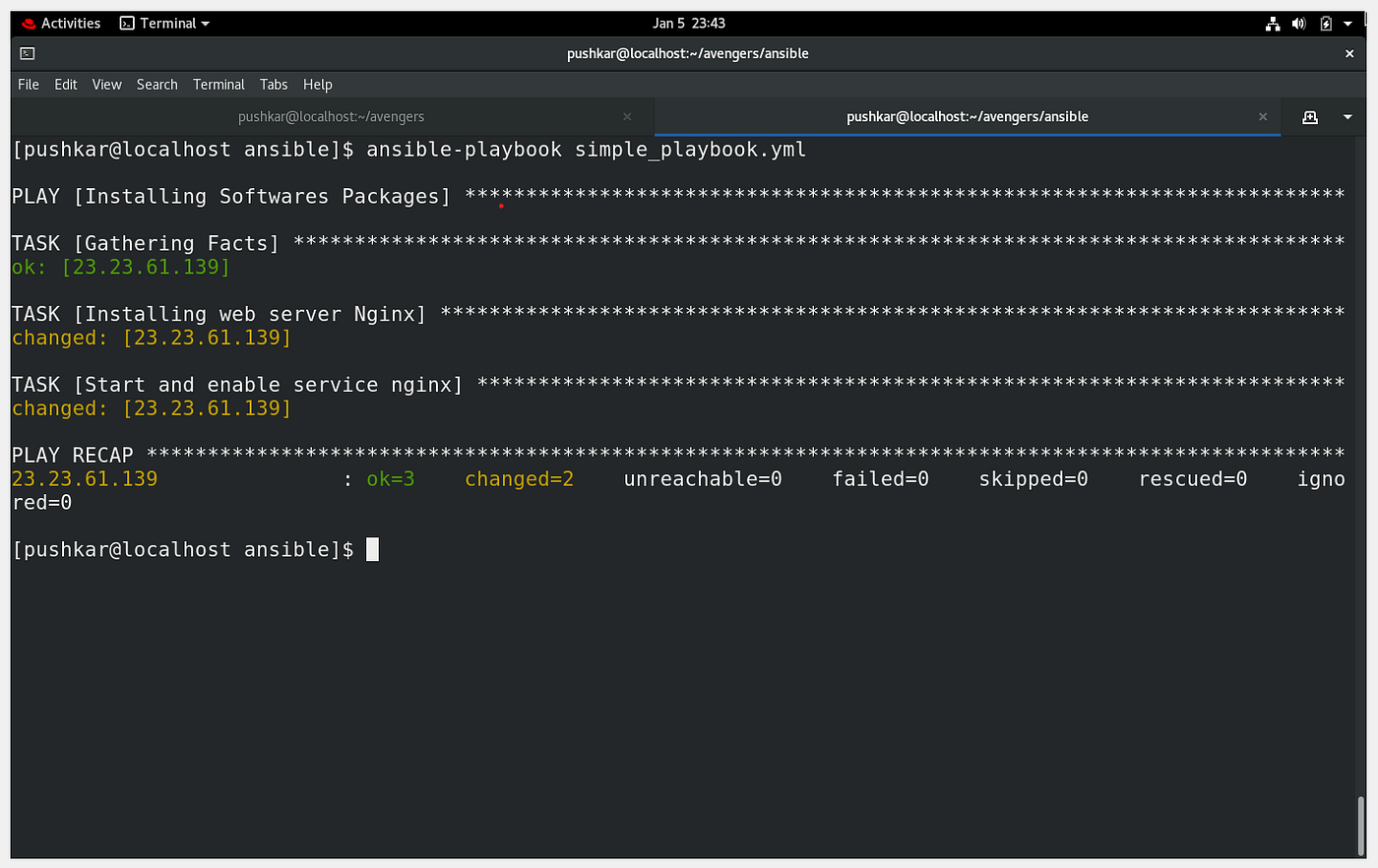 Playbook In Ansible. Writing Playbook In Ansible | by Iampushkarpawar |  Google Developer Students Club Vishwakarma Institute of Technology, Pune |  Medium