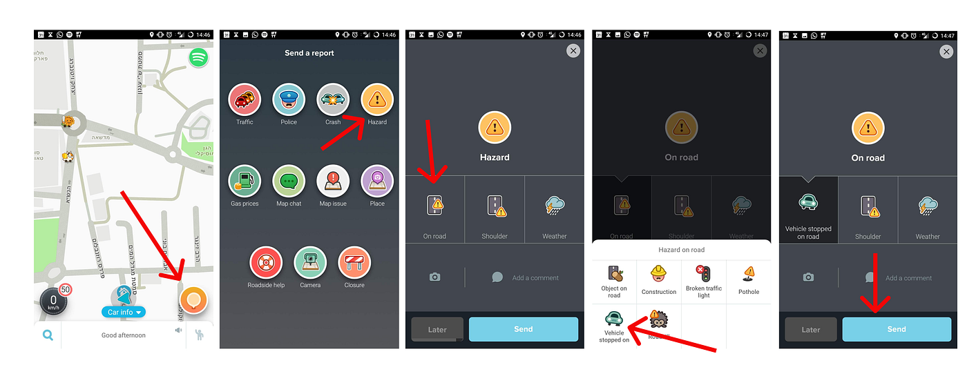 Reporting Hazards on Waze. An alternate solution to a cumbersome… by