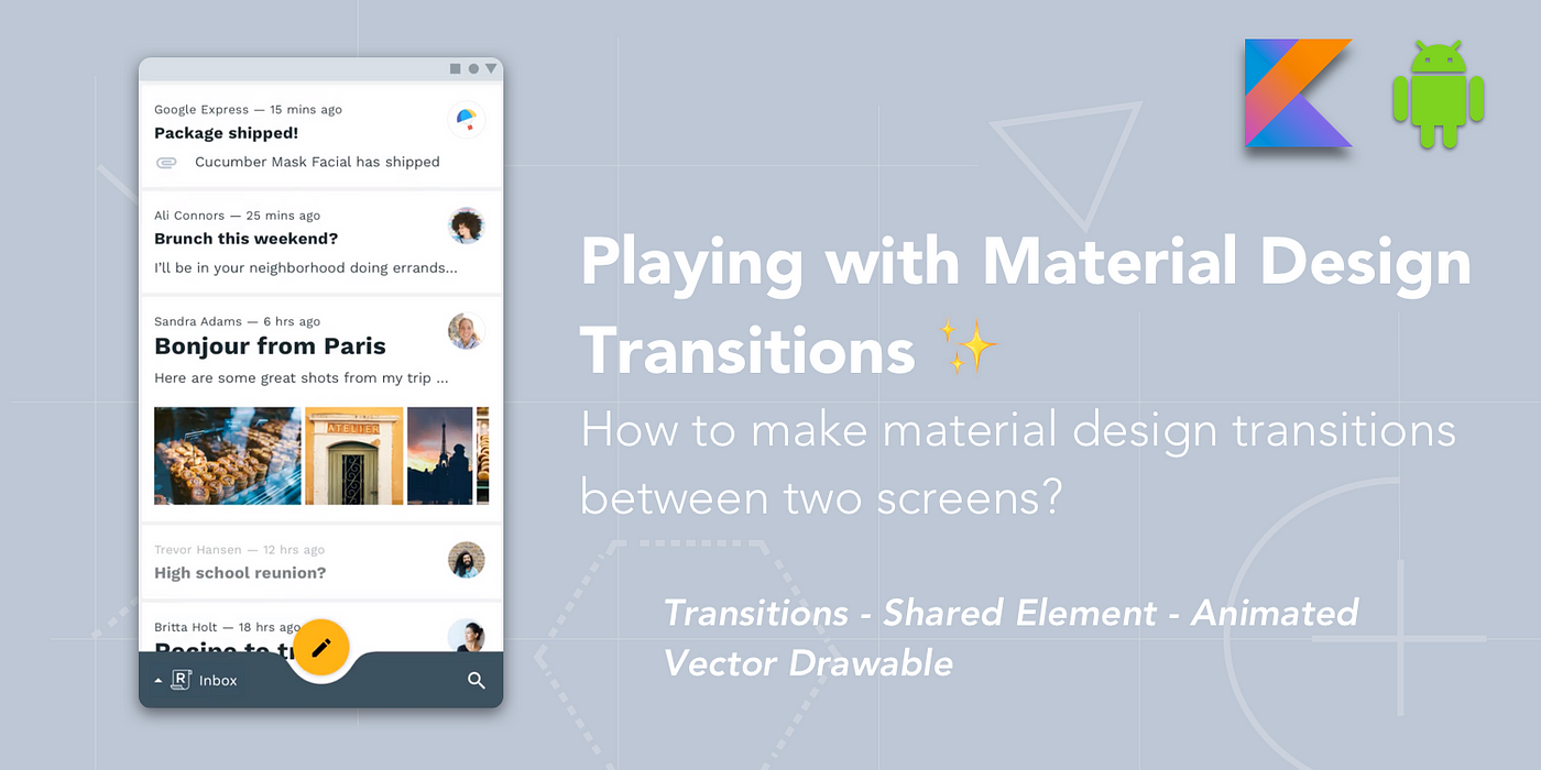 android material design animation