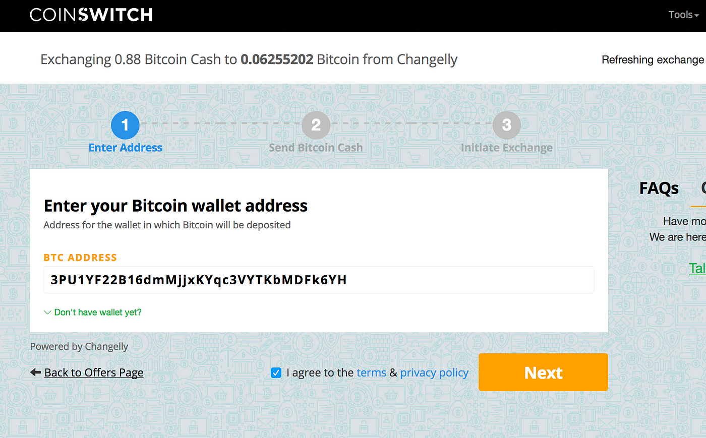 How To Convert Bitcoin Cash Bch To Bitcoin Btc From Coinswitch - 