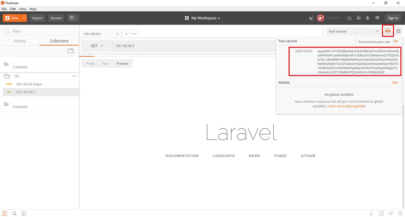 用Postman 6.0.7傳遞X-XSRF-TOKEN - 陳孜穎 - Medium