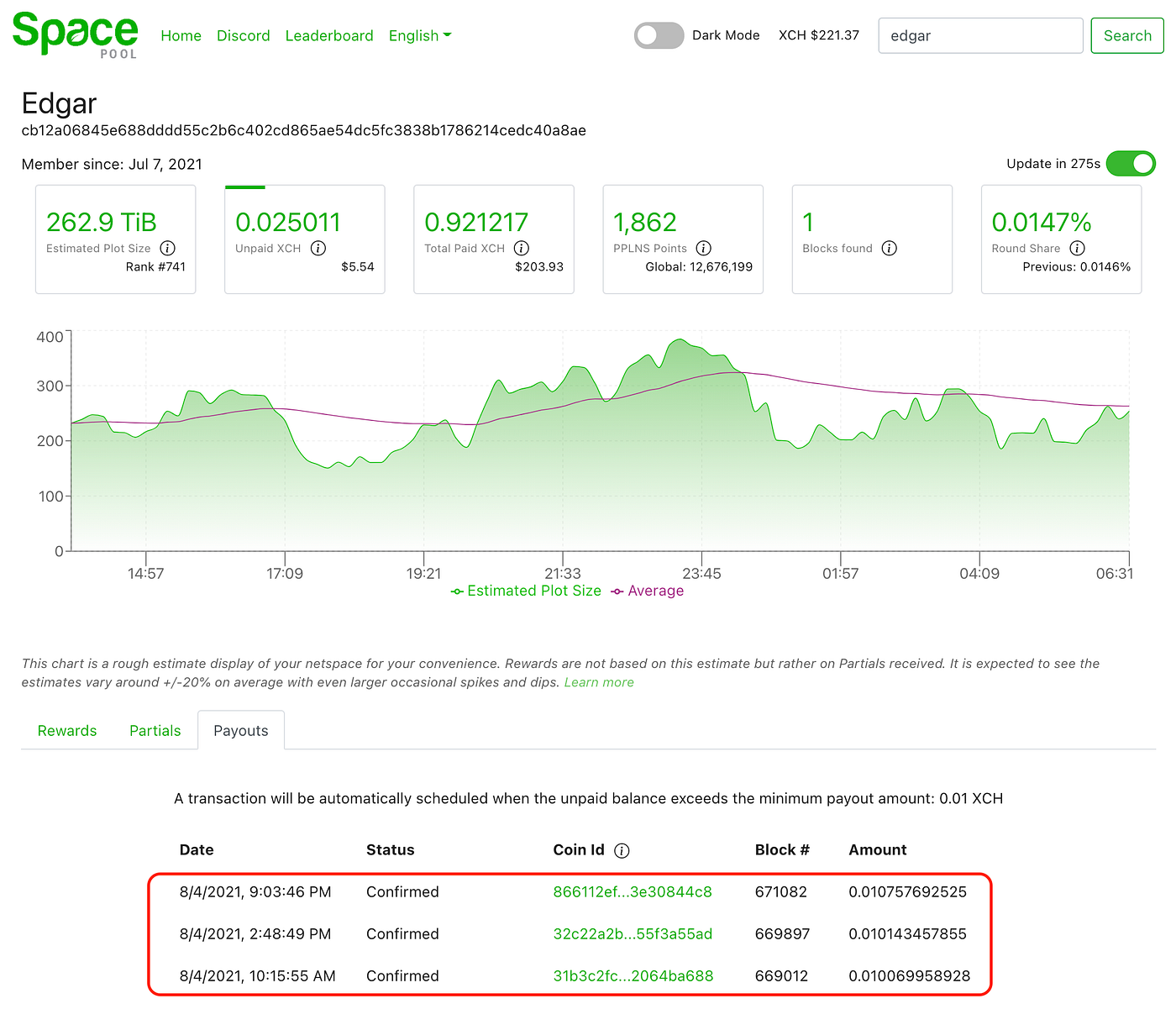 How To Change Your Minimum Payout Amount In Space Pool By Space Pool Medium