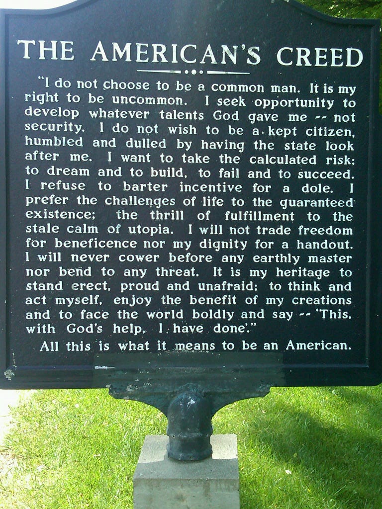 American Creed. How to Express Through Action | by Matthew Davis | Medium