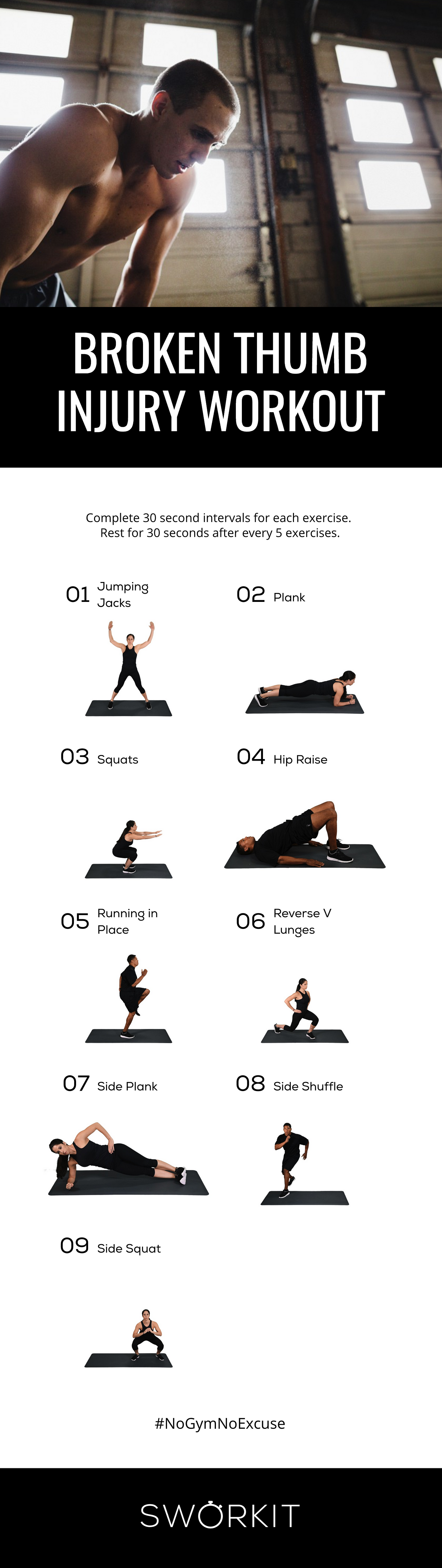 Exercises You Can Do With an injury Broken Thumb by Sworkit Medium