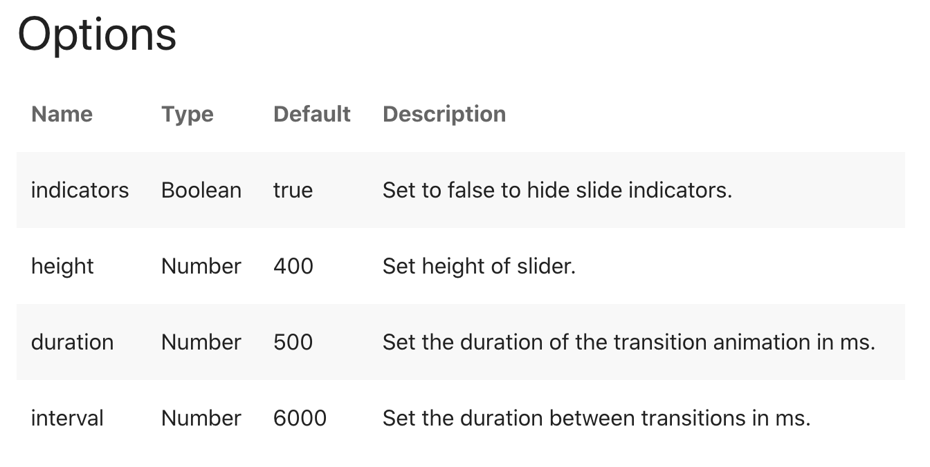 materialize slider