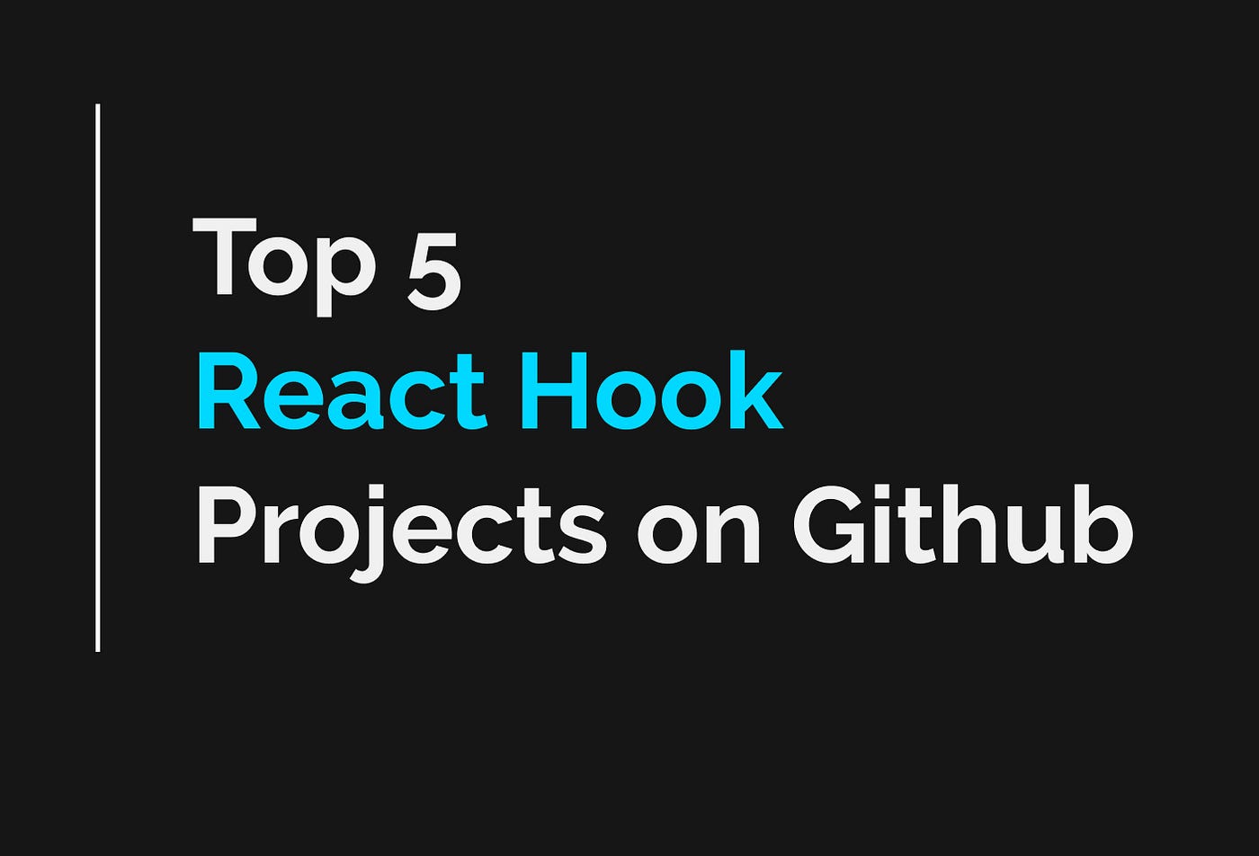 Top 5 React Hooks on Github. Here are some amazing React hook… | by Kris  Guzman | Level Up Coding