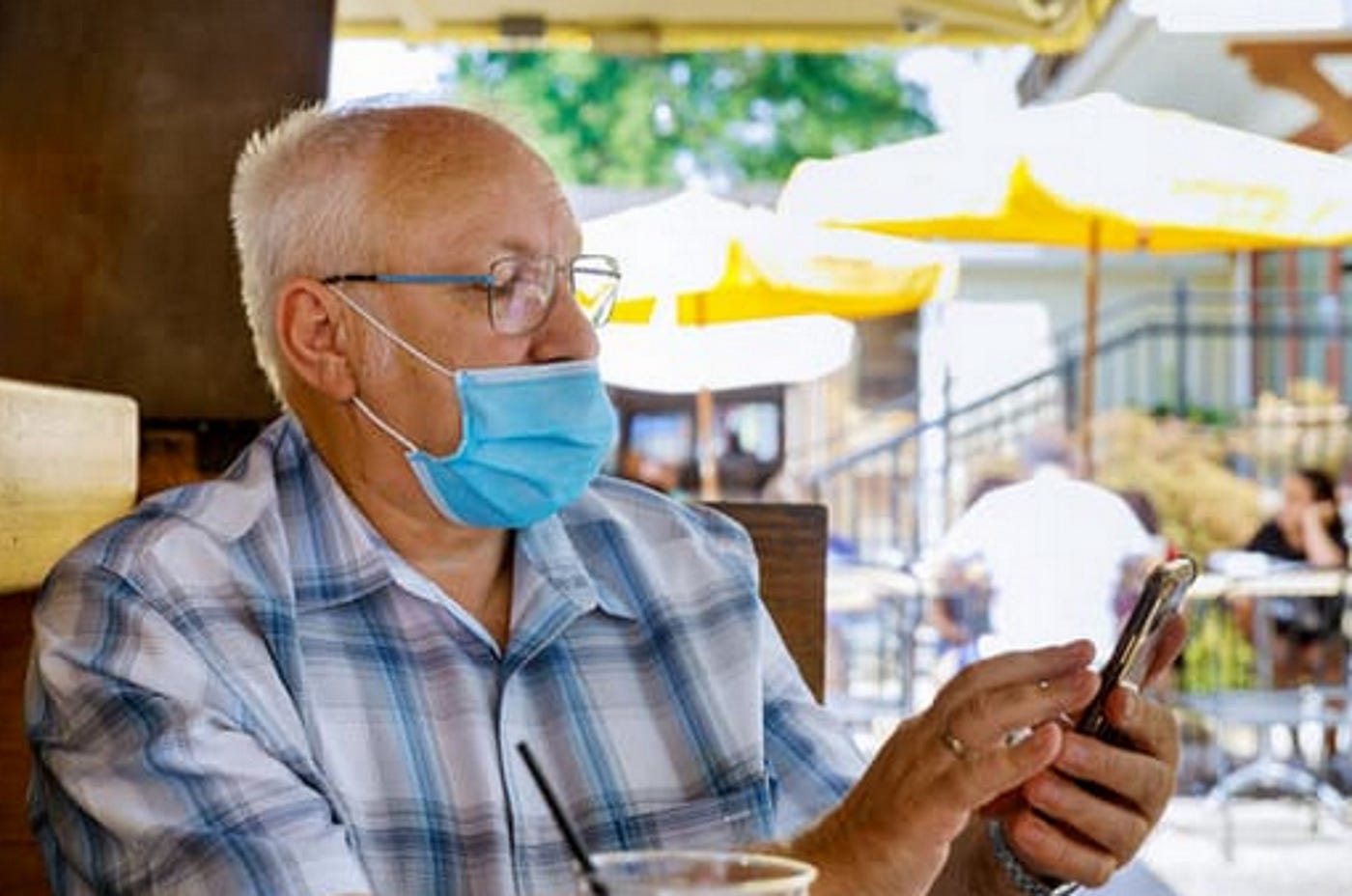 Senior citizen on phone — phone scammer story