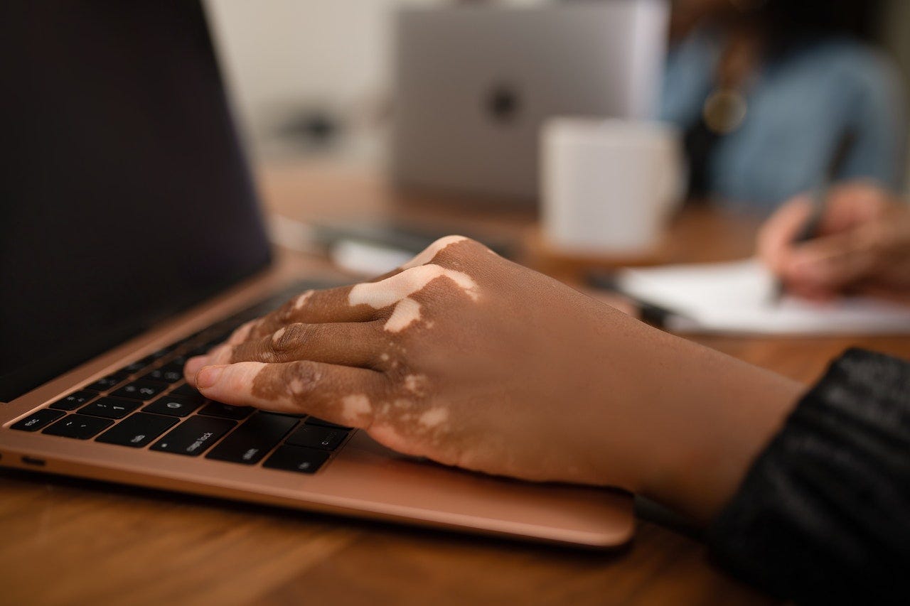 laptop, beautiful hand, writing, woman