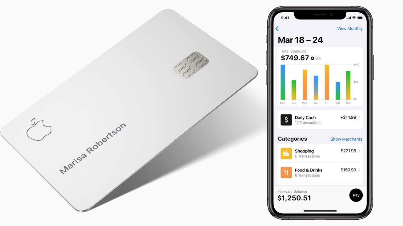 Creada por Apple y emitida por Goldman Sachs, la Apple Card puede utilizarse con el servicio de Apple Pay en todos los dispositivos de Apple.
