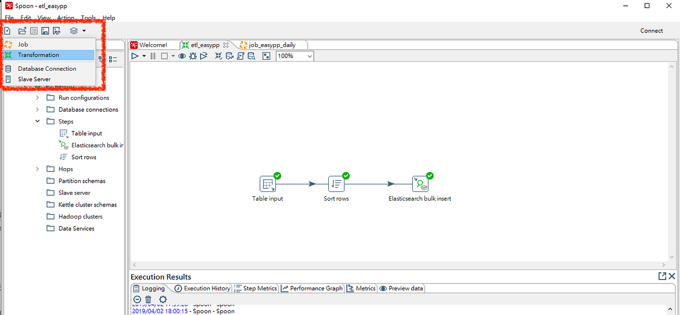 從SQL Server 使用Kettle 同步資料到ElasticSearch by Ryan Chen