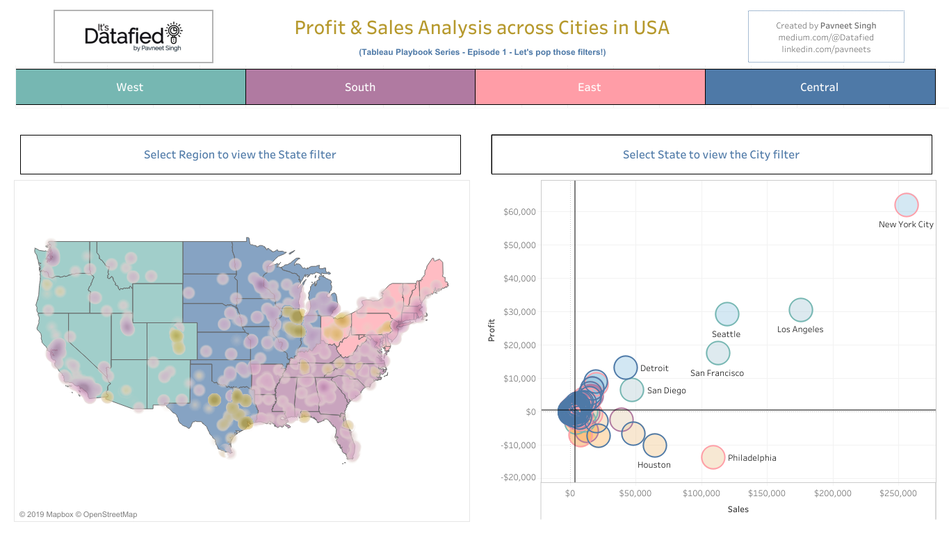 Stacked legend filter, Dual-axis Density Marks Map & Dual-axis Scatter Plot  in Tableau | by Pavneet Singh | Towards Data Science