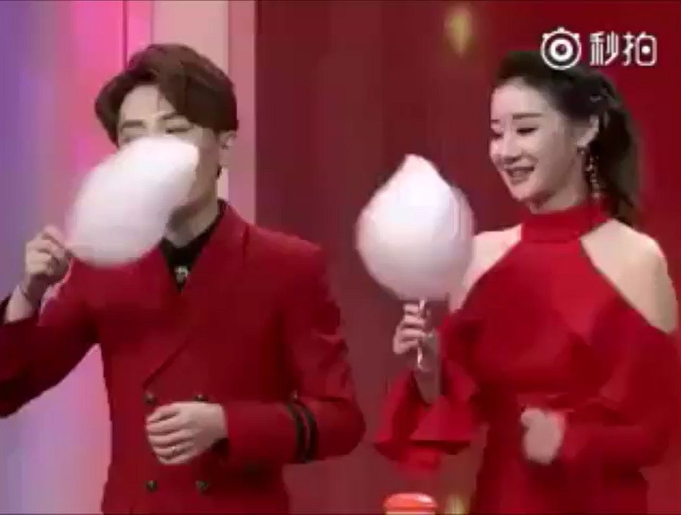 Watch Female Presenter Destroys Male Co Host In Cotton Candy Eating Contest By Shanghaiist Com Shanghaiist Medium