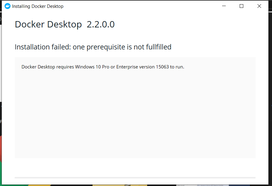 Install Docker On Windows 10 Pro