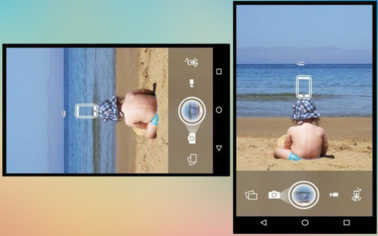 Correctly handle the orientation of automatically rotated portrait