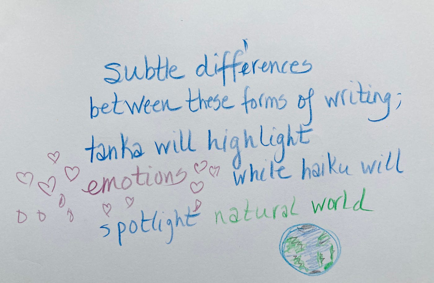 Tanka, Haiku and Writing - Paper Poetry - Medium