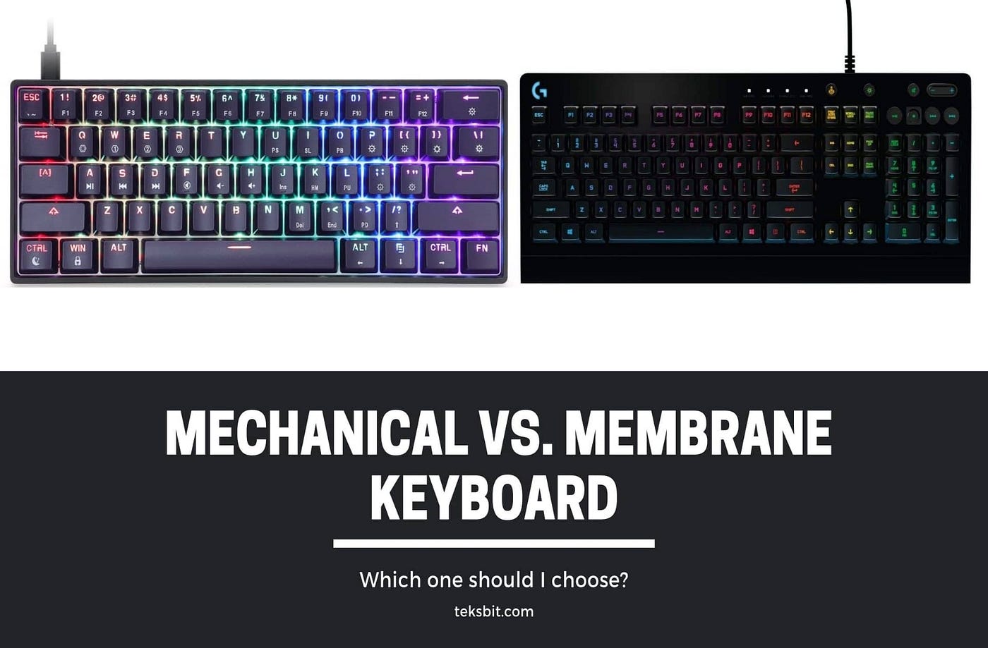 Mechanical keyboard vs Membrane keyboard: 7 Key Differences | by Suraj  Yadav | Medium