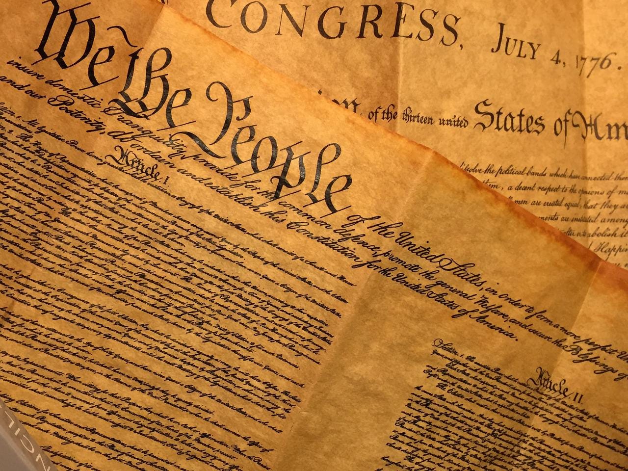 Picture of the Constitution of the United States