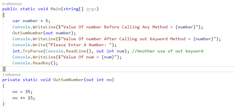 C#: ref and out Keywords. Today, I am going to discuss about ref… | by ...