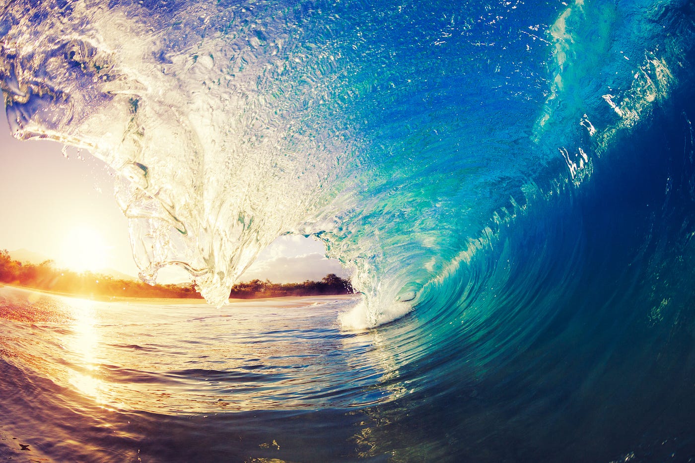 A big ocean wave